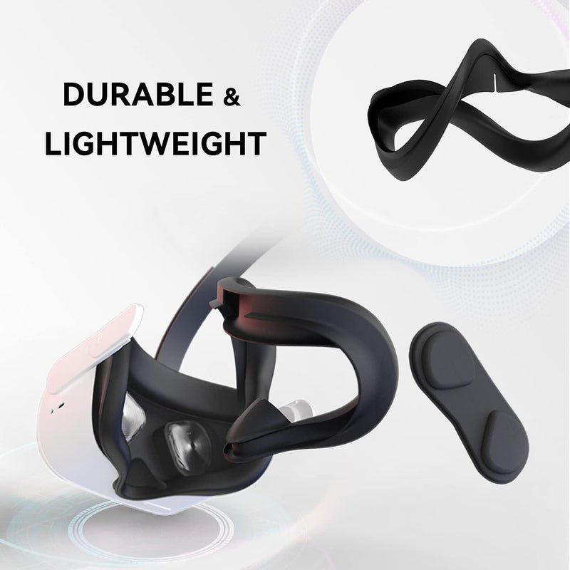 Silicone VR Face Mask Lightproof VR Facial Interface Sweatproof