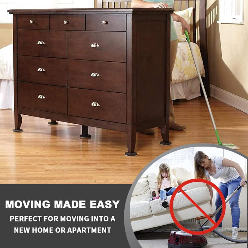 COVERCORNER 3 1/2 inch Moving Kit-Set of 8 Reusable Furniture Sliders for Hard Floor Types- Hardwood and Tile Floor, Help Move Heavy Furniture Easily and Quickly