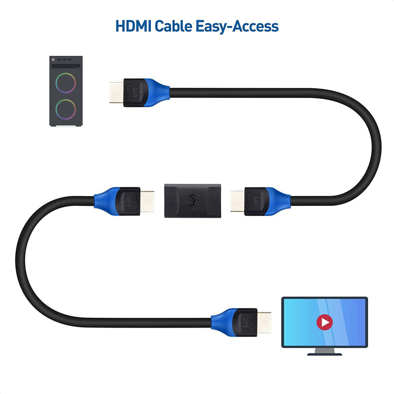 Cable Matters 8K DisplayPort 1.4 to HDMI 2.1 Adapter with 4K 120Hz / 8K  60Hz, 48 Gbps Unidirectional DisplayPort to HDMI 2.1 Cable Adapter in  Black