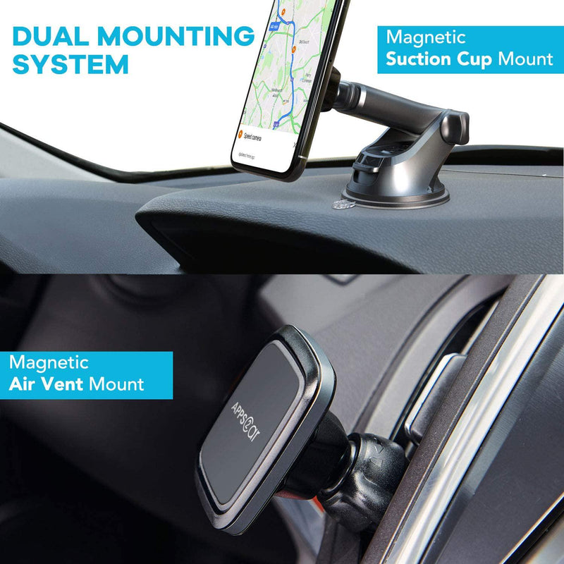  APPS2Car Magnetic Car Phone Holder Mount with 6 Strong