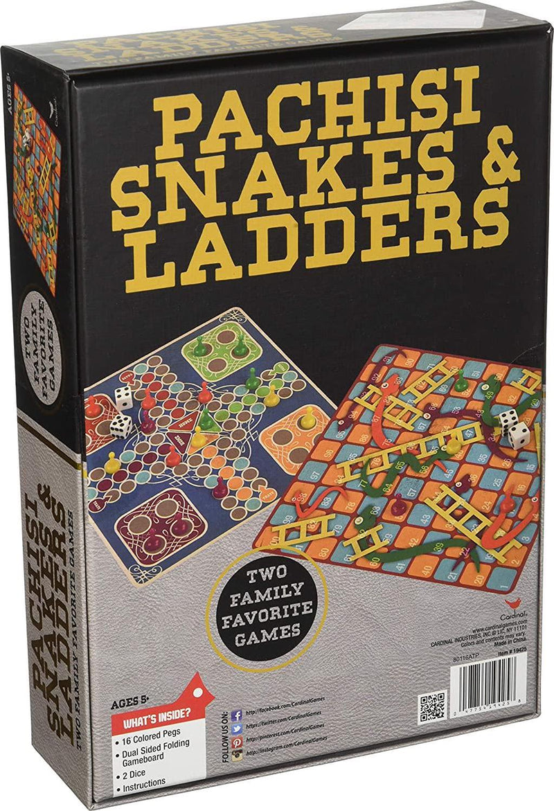 Cardinal Classic Games Snakes and Ladders and Ludo Multicolor 6030261 One Size