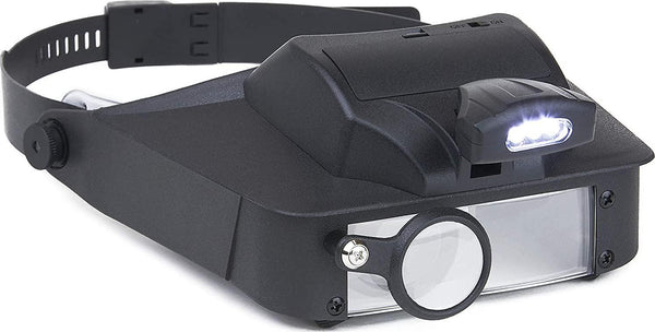 Carson LumiVisor LED Lighted Head-Band Magnifier Visor