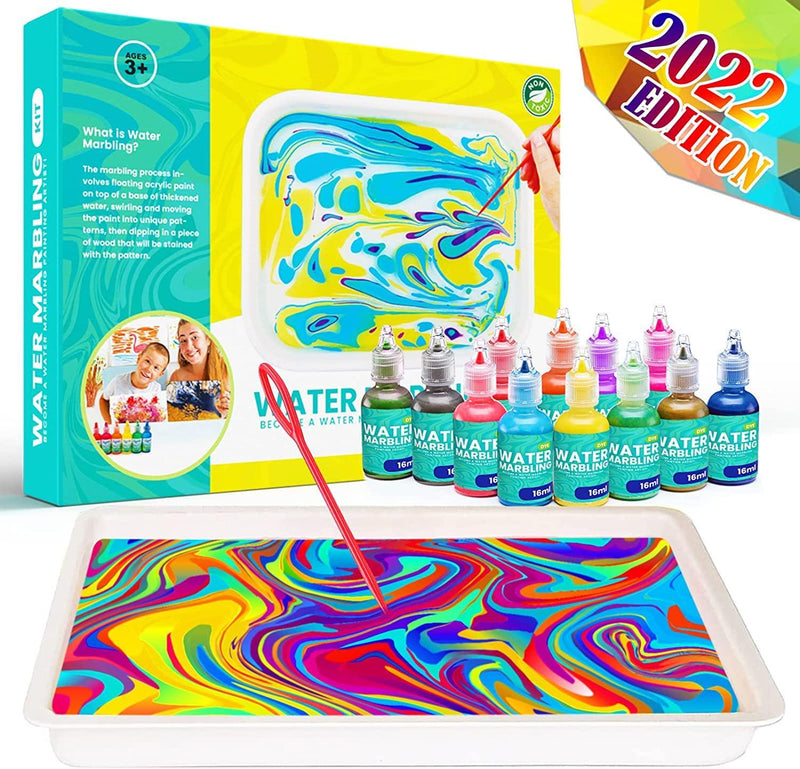 Catcrafter Marbling Painting Art Kit for Kids - STEM Toys Water Color