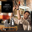 Cocktail Set Bartender Kit and Cocktail Shaker: 10-Piece Bar Tool Set with Stylish Bamboo Stand | Perfect Home Bartending Kit and Martini Cocktail Shaker Set for an Awesome Drink Mixing Experience