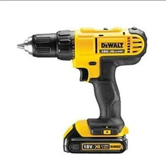 DEWALT 18V CORDLESS LITHIUM LXT COMBI DRILL,DRILL DRIVER WITH HAMMER ACTION FACILITY COMPLETE WITH LITHIUM BATTERY,FAST CHARGER,HEAVY DUTY CARRYING CASE