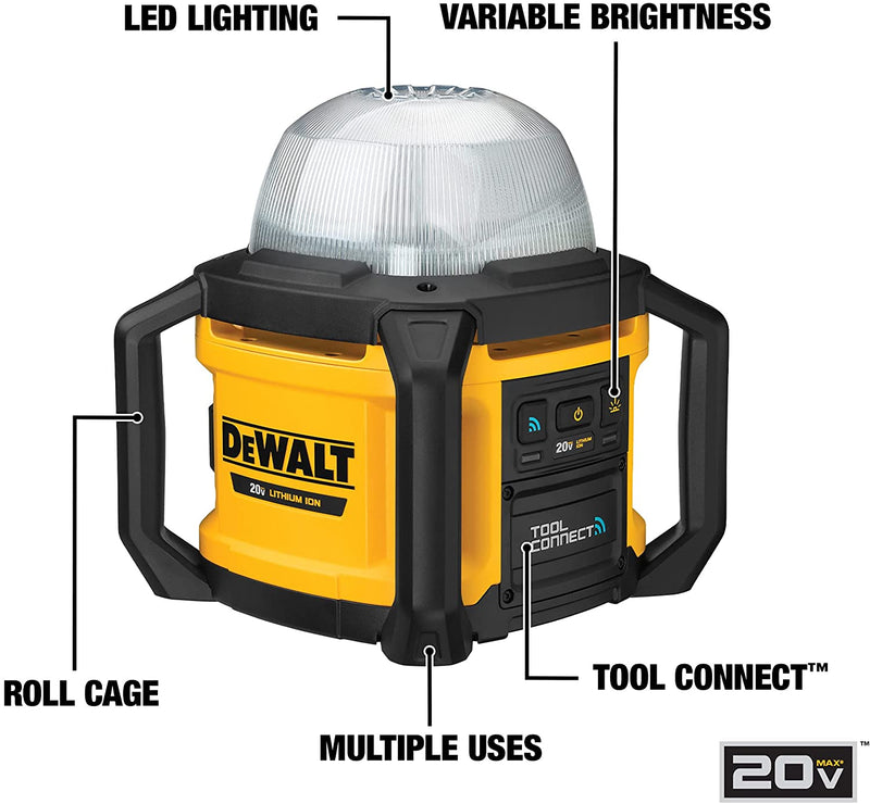DEWALT 20V MAX* LED Work Light, Tool Only (DCL074)