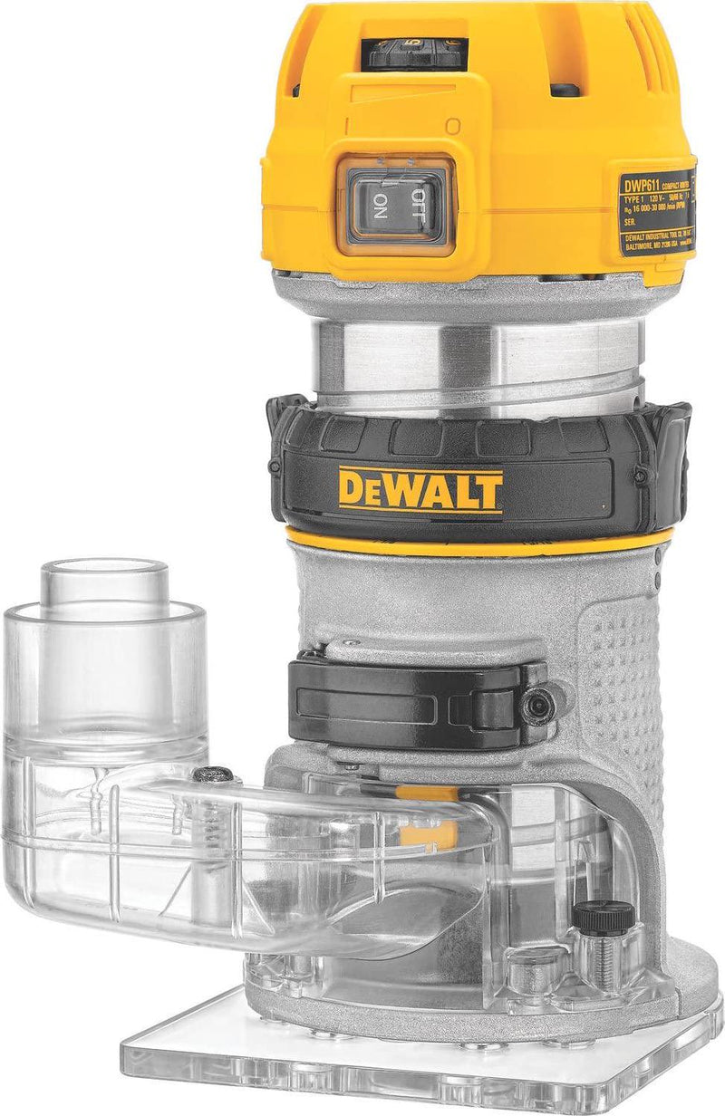 DEWALT DNP615 Compact Router Dust Collection Adapter for Fixed Base Routers