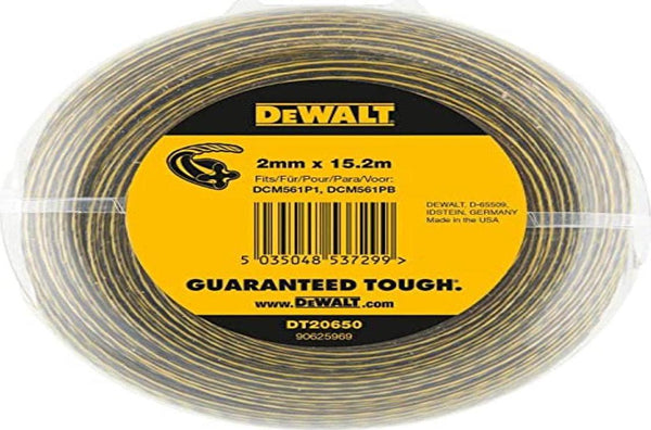 DEWALT DT20650-QZ Trimmer Thread, 15,2 m x 2,0 mm