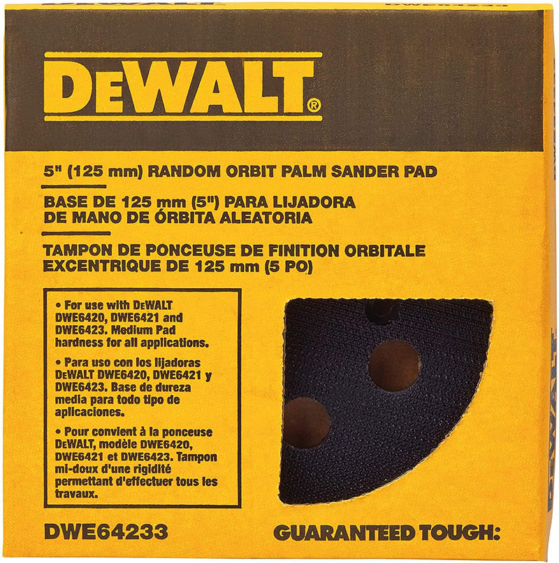 DEWALT DWE64233 Hook and Loop Replacement Sanding Pad, 5inch