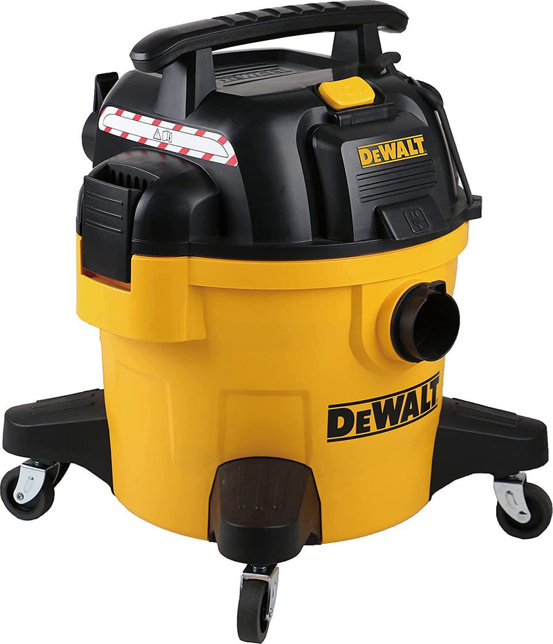 DEWALT DXV23PTA 23L Wet/Dry Vac (Power Take Off), 1150 W, 230 V, Yellow/Black