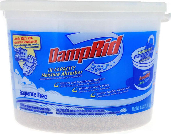 DampRid Disposable Hi- Capacity Moisture Absorber, Fragrance Free, 1.81 kg