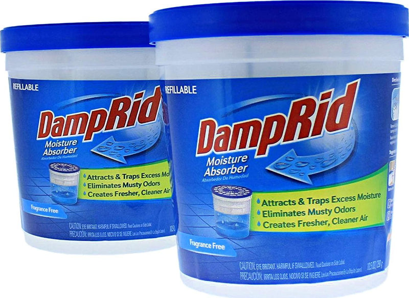 DampRid Fg60 Refillable Moisture Absorber, Fragrance Free
