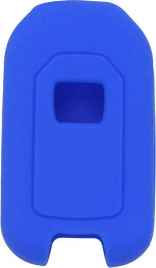 (Deep Blue) - Fassport Silicone Cover Skin Jacket fit for Honda 3 Button Flip Remote Key CV9202 Deep Blue