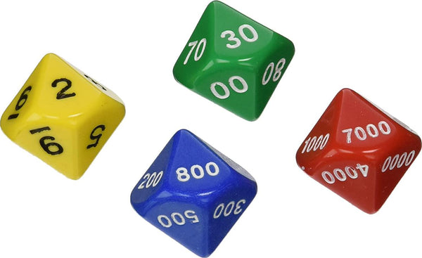 Didax Educational Resources Jumbo Place Value Dice Set (4 Pack)
