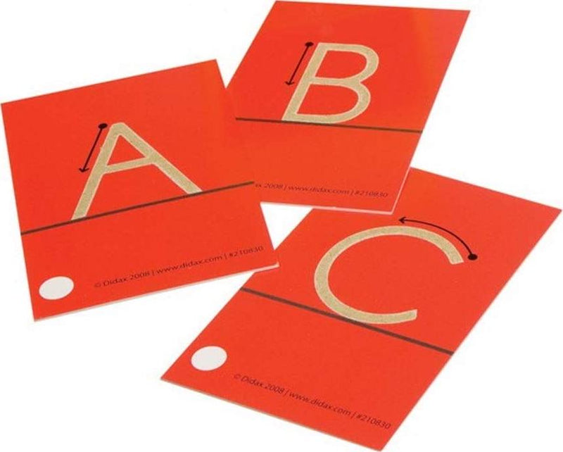 Didax Educational Resources Tactile Uppercase Sandpaper Letters, Upper case, 4-1/4 X 2-5/8 in, Multi