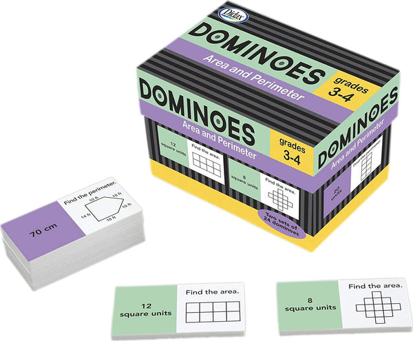 Didax Educational Resources Area and Perimeter Dominoes Children&#039;s Mathematical Learning Aids