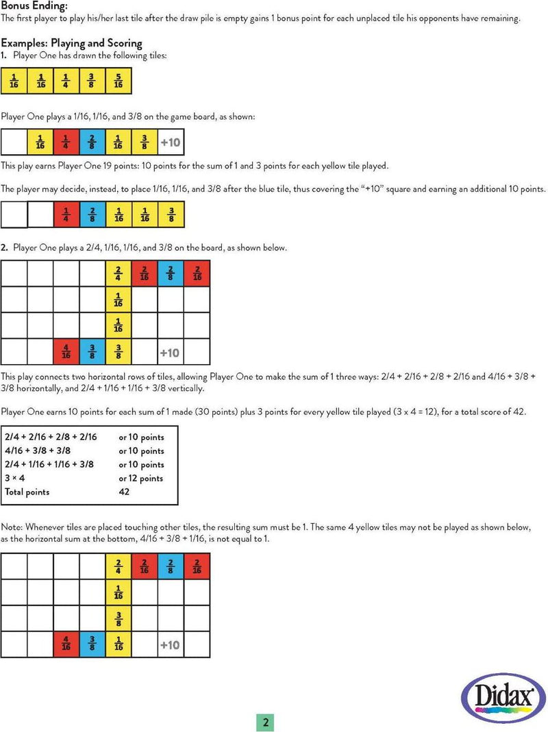 Didax Educational Resources Sum It Up! Sums of Fractions, Decimals, Integers