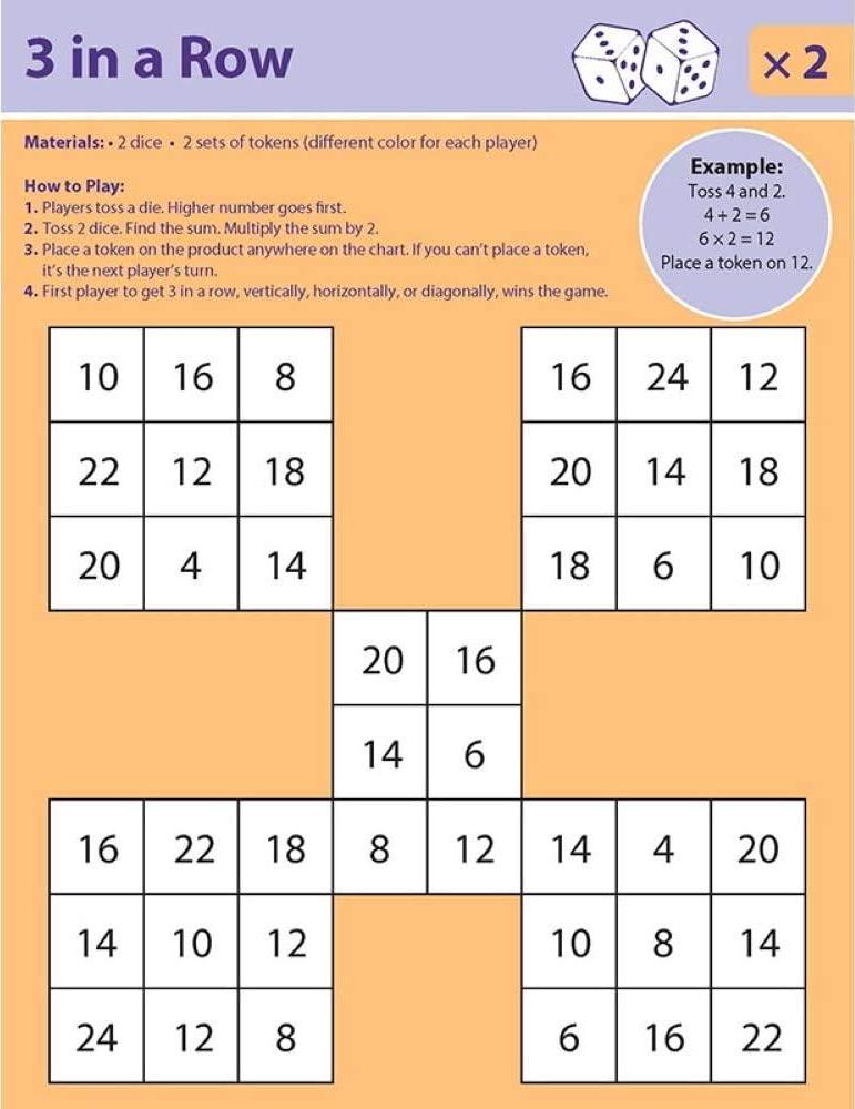 Didax Educational Resources Dice Games for Multiplication Mastery