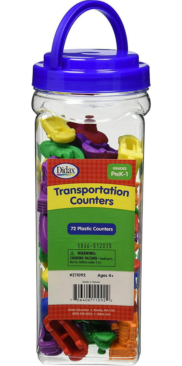 Didax Educational Resources Transportation Counters, 72
