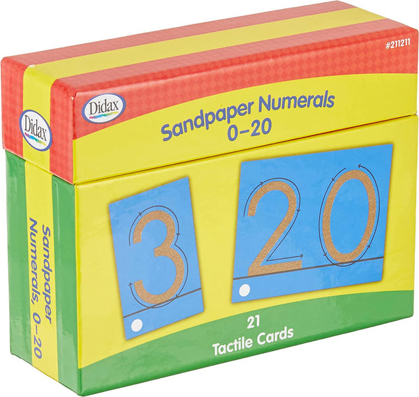 Didax Educational Resources Sandpaper Numerals 0-20 Cards