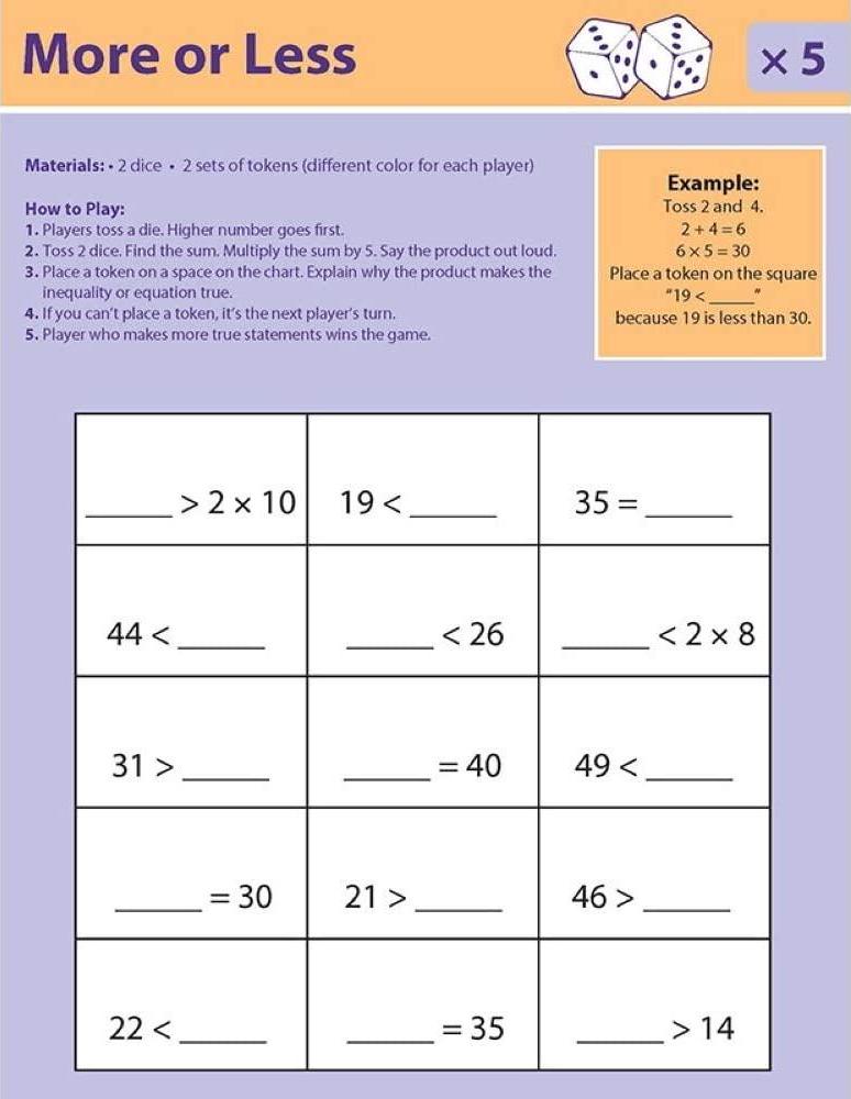 Didax Educational Resources Dice Games for Multiplication Mastery