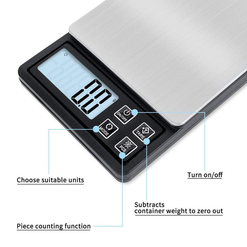 Food Kitchen Scale NEXT-SHINE Rechargeable Digital Scale with LCD