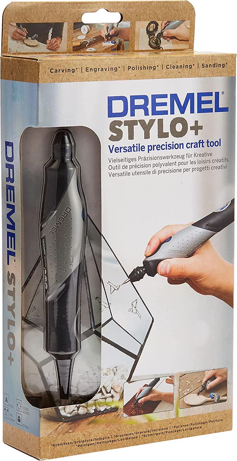 Dremel 2050 Stylo+ Electric Engraver, Versatile Craft Engraving Tool Kit with 15 Accessories and Multi Chuck