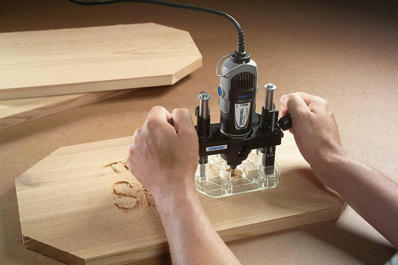 Dremel 335 Plunge Router Rotary Tool Attachment for Precision Routing, Cutting, Drilling and Trimming on Wood, Medium