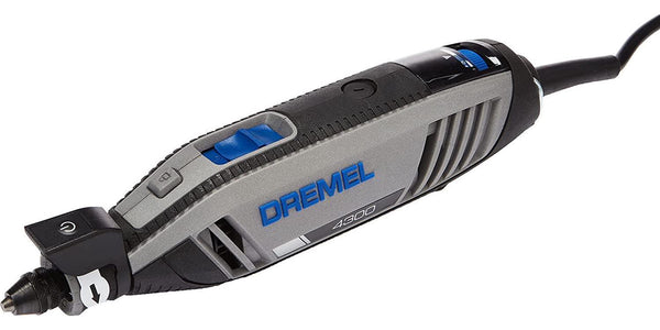 Dremel 4300 Rotary Tool 175W, Multi Tool Kit with 3 Attachments, 45 Accessories and Front LED Light, Variable Speed 5000-35000rpm for Cutting, Carving, Cleaning, Sanding, Engraving, Grinding