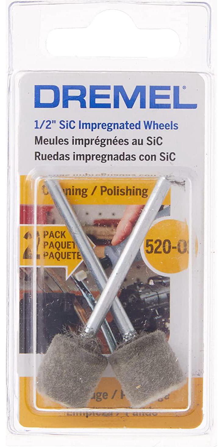 Dremel 520-02 SIC Impregnated Wheels (2 Pack), 1/2