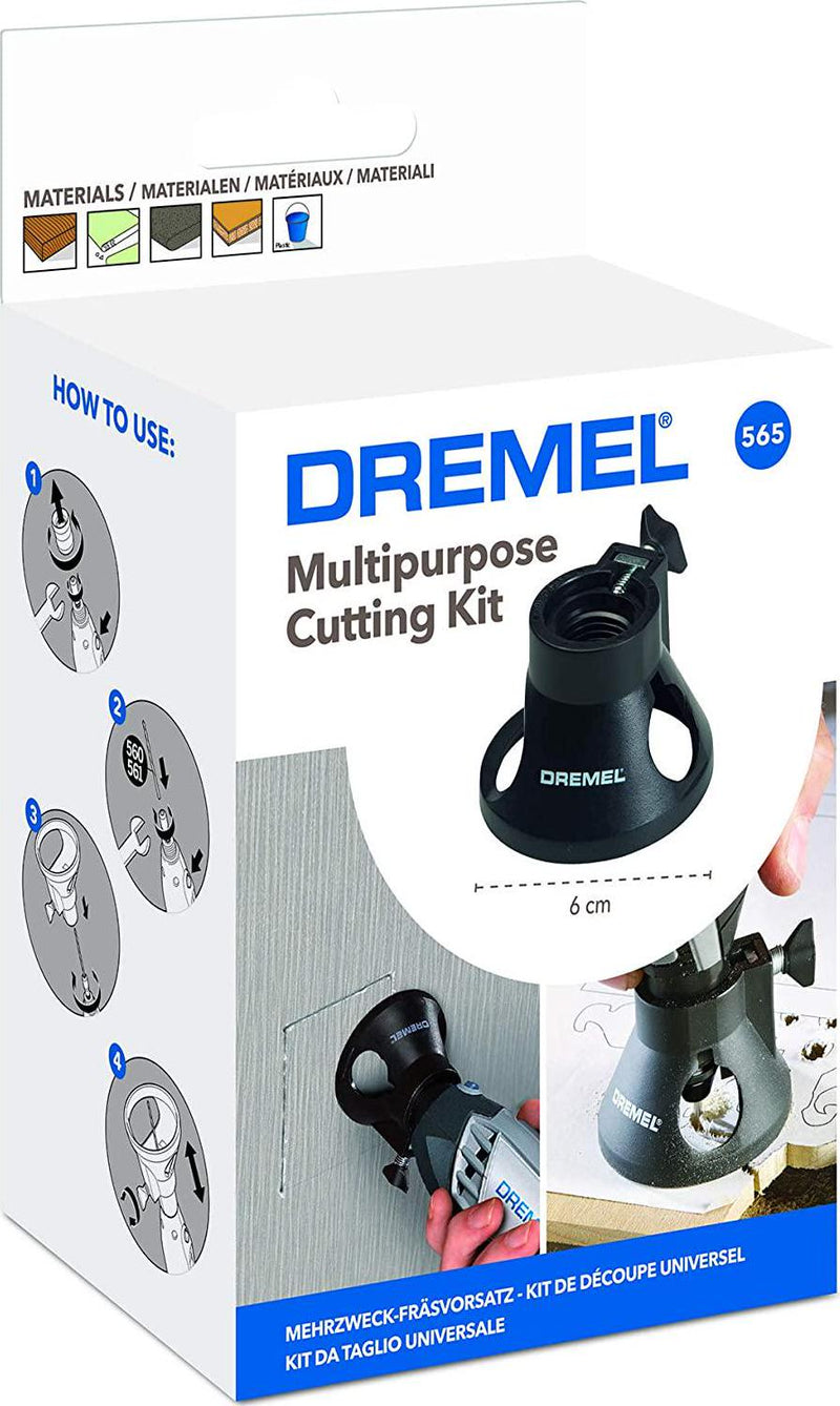 Dremel 565 Multi Purpose Cutting Kit, Accessory Set with 1 Cutting Guide and 3 Cutting Bits for Precision Cuts