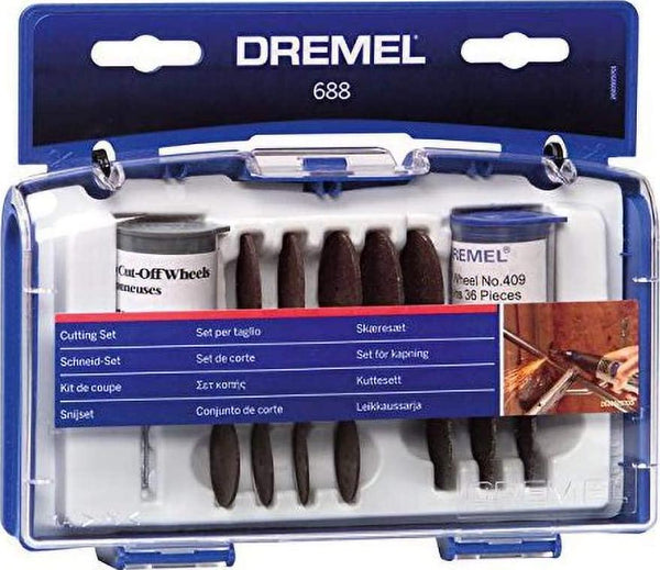 Dremel 688 Cutting Set, Accessory Kit with 69 Cutting Accessories for Rotary Tools