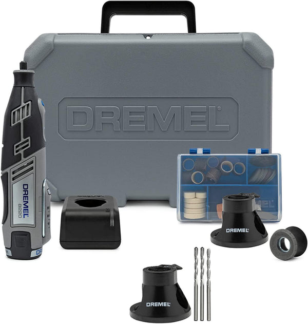 Dremel 8220 Series 12VMax Cordless Rotary Tool with Multi-Purpose Cutting Kit Bundle (2 Items)