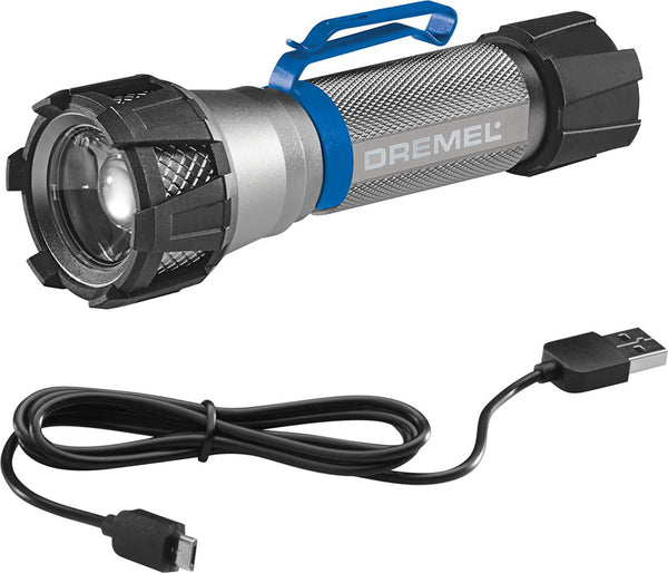 Dremel HSFL-01 4V USB Rechargeable Cordless Flashlight with 500 Lumens and 3 Light Modes