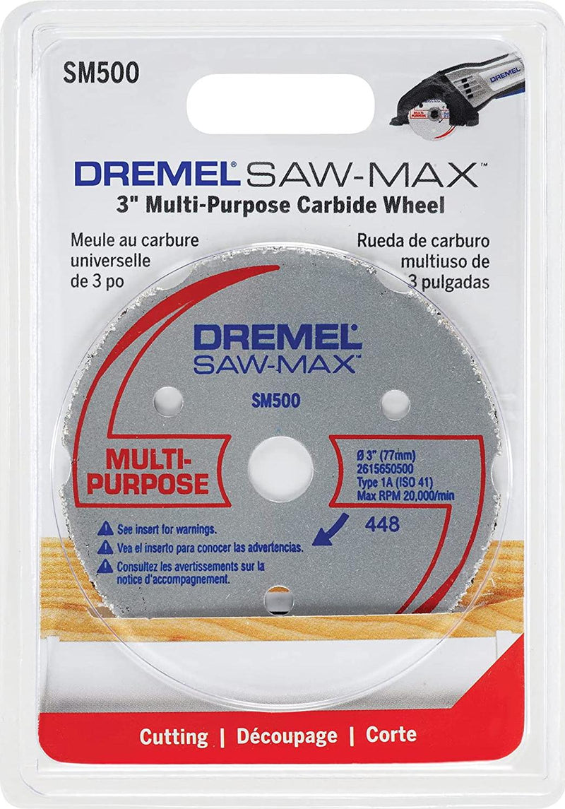 Dremel SM500 3-Inch Wood and Plastic Carbide Wheel