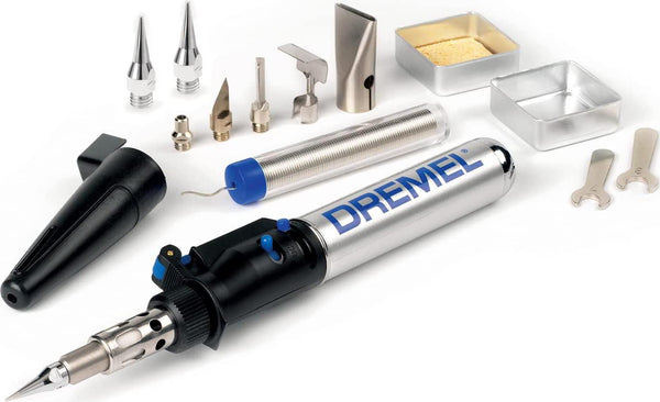 Dremel Versatip 2000 Butane Gas Soldering Iron Kit (With 8 Interchangeable Pen Tips for Welding)