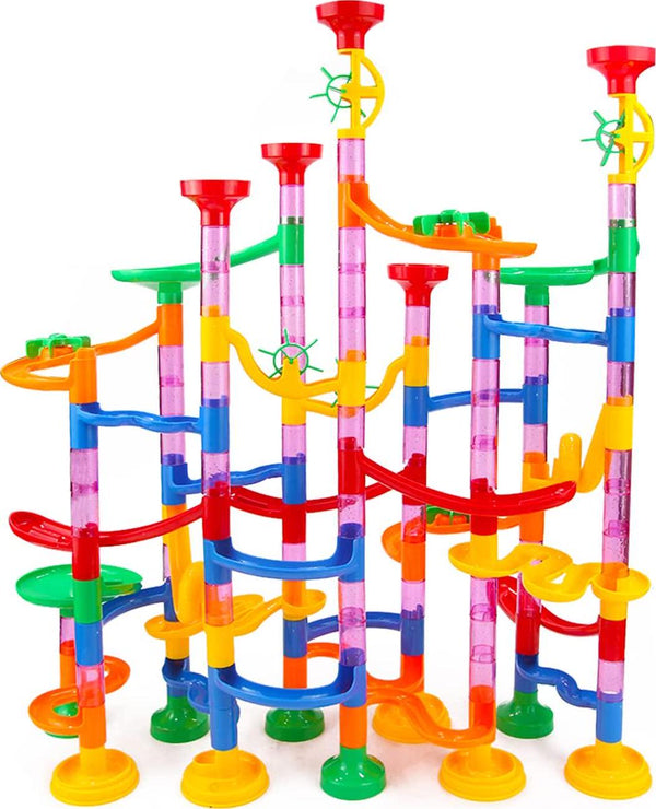 EKIND 133 Pcs Learning Adventure Tall Maze Toys Marble Run Set