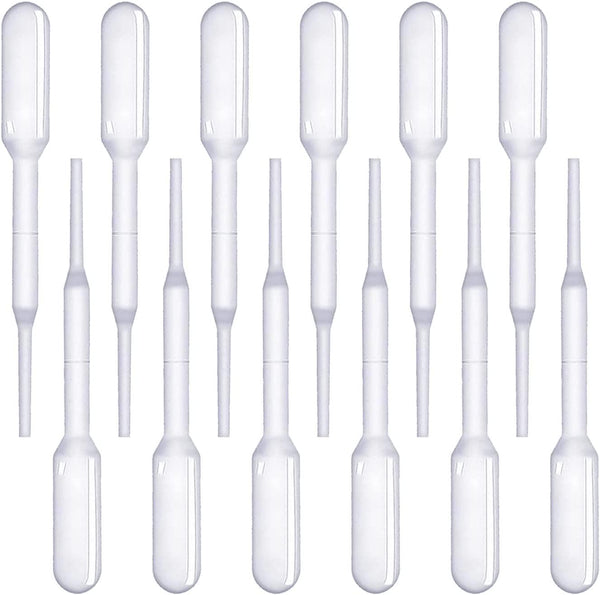 EKIND Plastic Squeeze Transfer Pipettes Suitable for Chocolate Strawberries (0.2ml, Gradulated, Pack of 12)