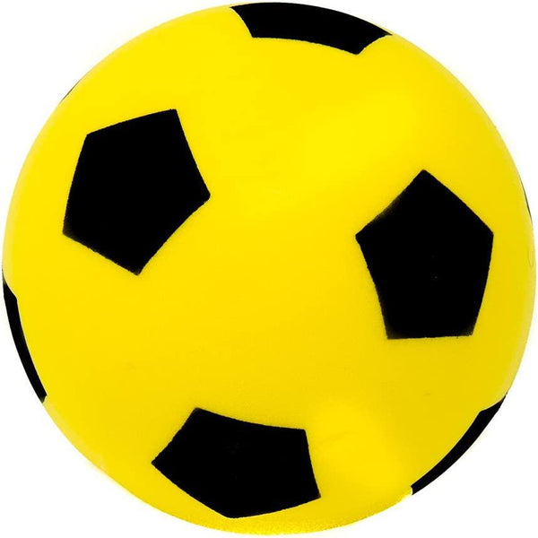 E-Deals 20cm Yellow Soft Foam Football Indoor Outdoor Soft Sponge Foam Soccer Ball Great Fun for Adults and Kids Boys Girls