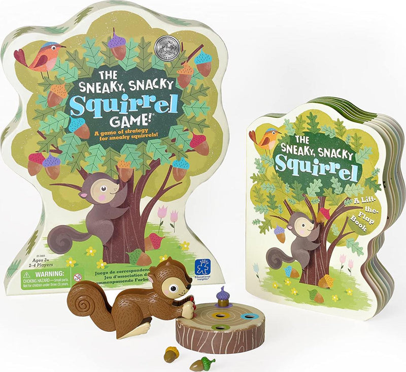 Educational Insights The Sneaky, Snacky Squirrel Game and Board Book, Multicolored, 2.82-Pound