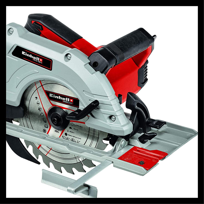 Einhell 4331005 Hand-Held Circular Saw (1500W, 5500 rpm, tool-Free Adjustment, Large Handle, Aluminium Saw Table, Spindle Locking System, Including Carbide-Tipped Saw Blade), 23.3 cm*37.4 cm*24.2 cm