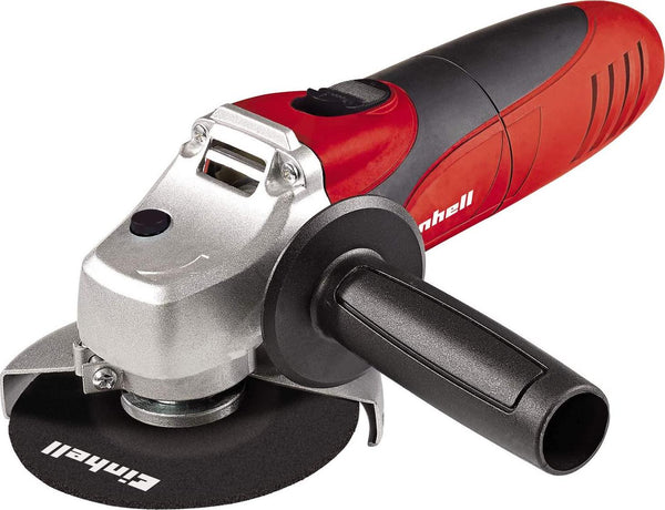Einhell 4430618 115mm Angle Grinder TC-AG 115 | 500W, 4 Inch Grinder For Cutting, Grinding, Polishing and Sharpening | Soft Start, Spindle Lock, Additional Handle, Red