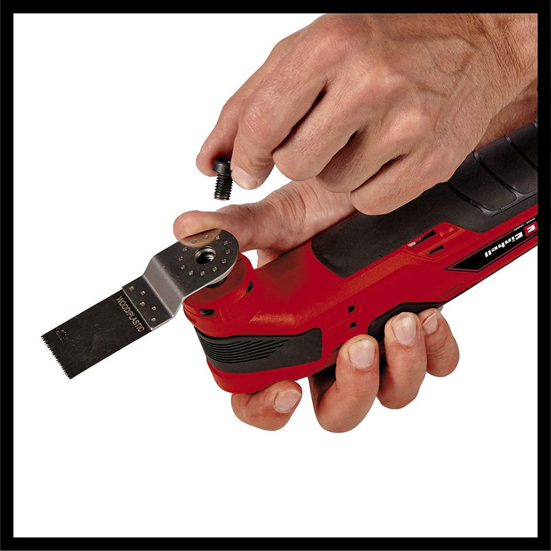 Einhell TC-MG 18 Li Power X-Change 18V Cordless Multi Tool | Oscillating Cutting And Sanding Tool For Wood, Plastic, Metal And Tile | Multitool With Accessories - Battery And Charger Not Included
