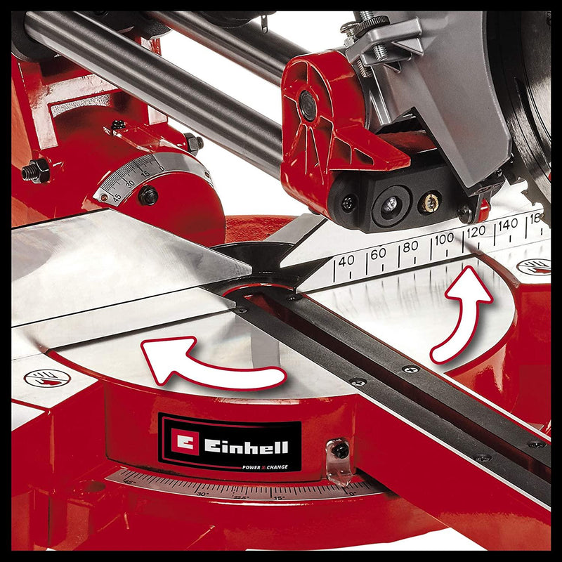 Einhell TE-SM 36/210 Li - Solo Power X-Change Cordless Sliding Mitre Saw - Supplied Without Battery and Charger