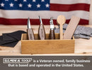 Elemental Tools 9pc Wood Carving Set - Hook Carving Knife, Whittling Knife, And Detail Wood Knife For Spoon, Bowl, Kuksa Cup Or General Woodwork - Bonus Cut Resistant Gloves And Bamboo Gift Box