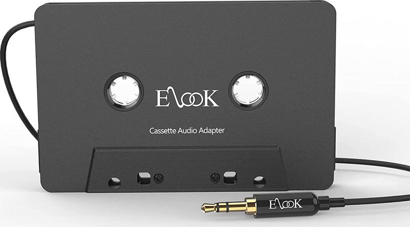 Elook Car Cassette Aux Adapter, 3.5mm Universal Audio Cable Tape Adapt