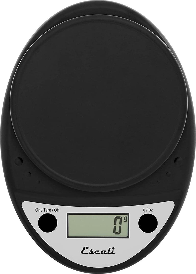 Escali P115CH Primo Digital Kitchen Scale 11Lb/5Kg, Black