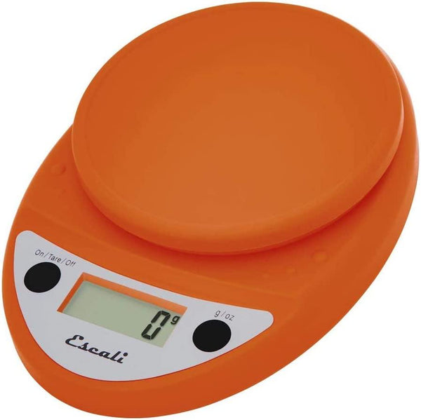 Escali P115PO Primo Digital Kitchen Scale 11Lb/5Kg, Pumpkin Orange