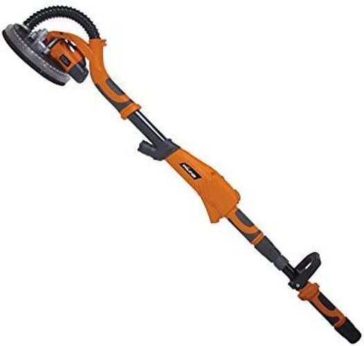 Evolution Power Tools Telescopic Dry Wall Sander with LED Torch, 225 mm (230 V) with Additional 6 Pack of 120 Grit Sanding Discs