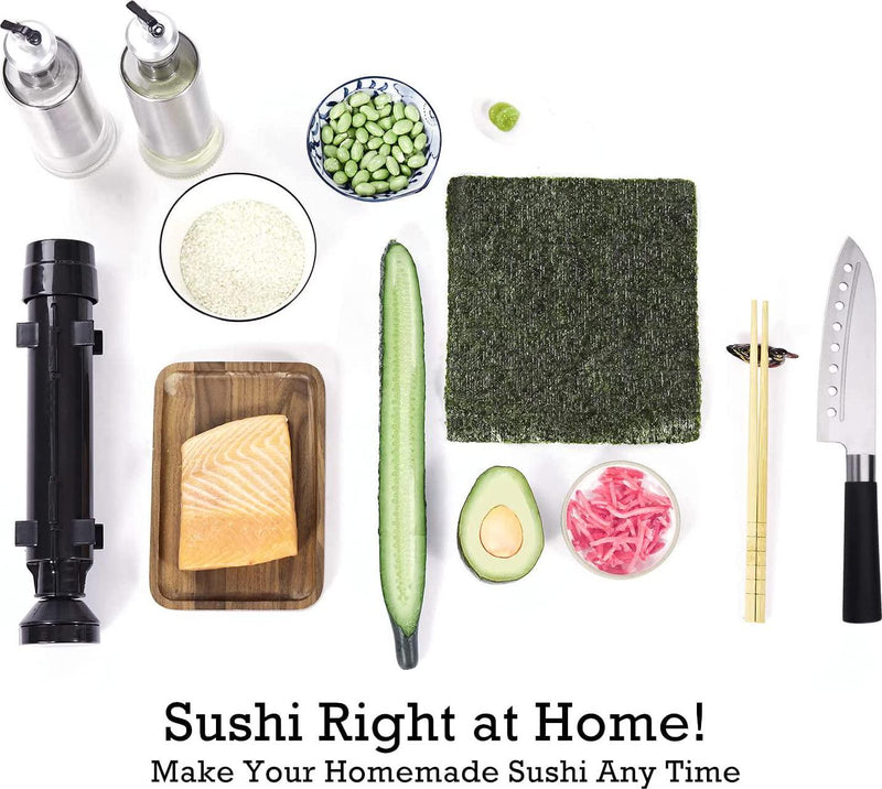 Fungyand Sushi Making Kit - 27 Piece Professional Sushi Set with Bazooka  Roller, Bamboo Mats, Sushi Knife, Chopsticks, and More - Perfect DIY Sushi